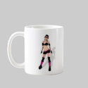 Punk Bomber Pilot Goth Pin Up mugs