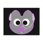 Punk Boy Kat Purple - Gray Post Card