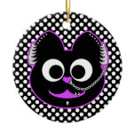 Punk Boy Kat Purple Christmas Ornament