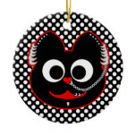 Punk Boy Kat Red Ornaments