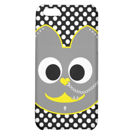 Punk Boy Kat Yellow - Gray iPhone 5C Covers