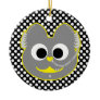 Punk Boy Kat Yellow - Gray Christmas Ornaments