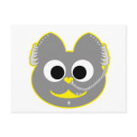 Punk Boy Kat Yellow - Gray Post Cards