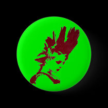 Punk chick badge buttons