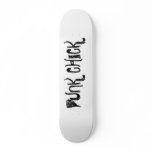 PUNK CHICK black Custom Skateboard