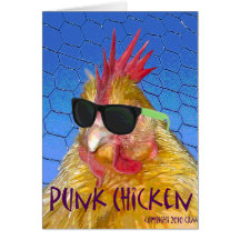 Punk Chicken Card