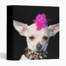 Punk Chihuahua Binder