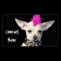 Punk Chihuahua Business Cards business cards