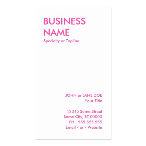 punk cupcake business card templates (back side)