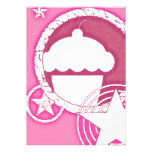punk cupcake personalized invite