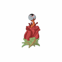 Punk Eyeball Eye of the  Rose embroidered shirts