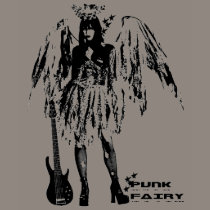 Punk Fairy band 80s style custom made white t-shir t-shirts