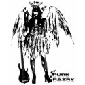 Punk Fairy band 80s style custom made white t-shir t-shirts by artprints Punk Fairy band 80s style custom made white t-shir t-shirts