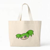Punk Girl Green bags by onnoillustration Punk Girl Green bags