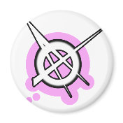 punk girls ANARCHY PUNK ROCK music Refrigerator Magnet