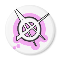 punk girls ANARCHY PUNK ROCK music magnets