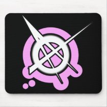 punk girls ANARCHY PUNK ROCK music mousepads