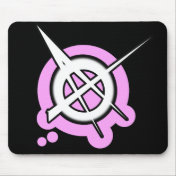 punk girls ANARCHY PUNK ROCK music Mousepads