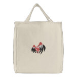 Punk Goth Winged Heart MED Canvas Bag