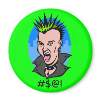 Punk Guy magnets by JuJuGarden Punk Guy magnets