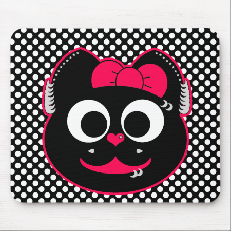 Punk KiKi Kitty Mouse Pad