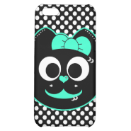 Punk kitty Green Case For iPhone 5C