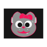 Punk kitty Pink - Gray Postcards