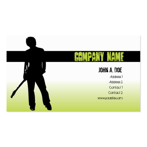 Punk Music Business Card (front side)