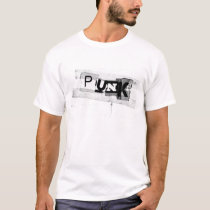 PUNK On White t-shirts