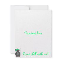 Punk Penguin Personalized Announcement