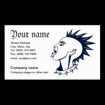 Punk piercing business card business cards