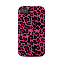 Punk  Pink Leopard Print Iphone 4 Tough Cases