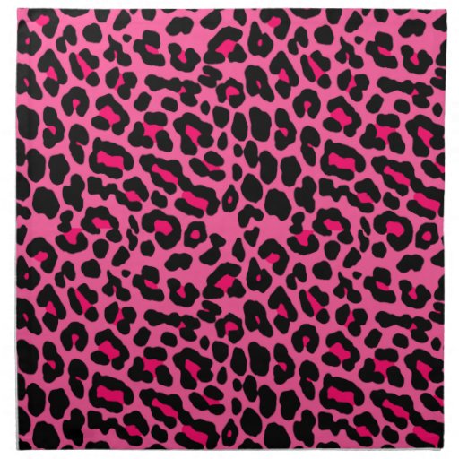 Punk Pink Leopard Print Napkin 