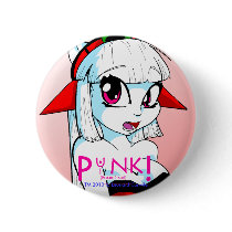 Punk-Pink! Ubasti Button