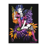 Punk Pixie Gothic Flower Faerie Fantasy Postcard