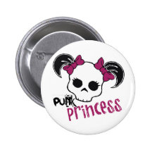 Punk Princess Pinback Button