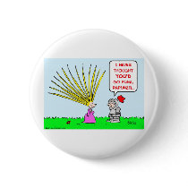 punk rapunzel hair pinback button