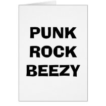 PUNK ROCK BEEZY CARD by Lenyozma PUNK ROCK BEEZY CARD