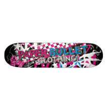 Punk Rock Black Board Skate Board Decks