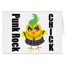 Punk Rock Chick cards by chicktshirts Punk Rock Chick cards