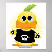 Punk Rock Duck Print