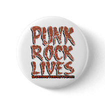 PUNK ROCK LIVES old school punk rock button by dustyvinyldesign PUNK ROCK LIVES old school punk rock button
