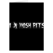 Punk Rock Mosh pit guys girls punk music slam pit cards