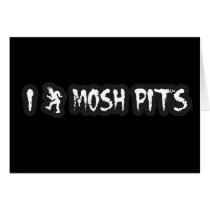 Punk Rock Mosh pit guys girls punk music slam pit cards