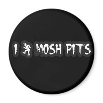 Punk Rock Mosh pit guys girls punk music slam pit magnets