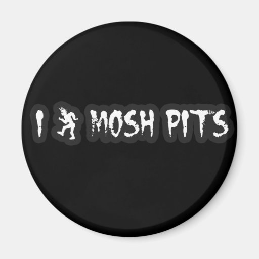 Punk Rock Mosh pit guys girls punk music slam pit Refrigerator Magnets