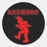 Punk Rock Mosh pit moshing slam dance Sticker