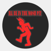 Punk Rock Mosh pit moshing slam dance Sticker