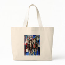 punk rock music print , with popart by T J Conway Tote Bags