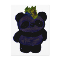 Punk Rock Panda 2 Postcard